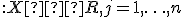 f_j&nbsp;: X → R, j = 1,\ldots, n