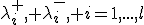 
\lambda_i^+, \lambda_i^-, i=1,...,l
