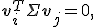 \mathbf{v}_i^T{\Sigma}\mathbf{v}_j=0,