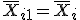 \overline{X}_{i+1} = \overline{X}_{i}