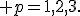 x_{p/4}, \; p=1,2,3.