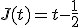 J(t)=t - \frac12