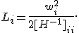 L_i=\frac{w_i^2}{2[H^{-1}]_{ii}}.