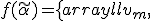 f(\tilde{\alpha}) = \left\{ \begin{array}{ll} v_m, & \textrm{если $\nu_{\alpha, max}-\nu_{\alpha, max-1}\ge k\cdot\nu_{\alpha}$}\\ \lambda, & \textrm{иначе}  \end{array} \right.