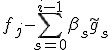 f_j - \sum_{s=0}^{i-1}\beta_s\tilde{g}_s