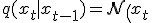 q(x_t \mid x_{t-1}) = \mathcal{N}\!\left(x_t;\; \sqrt{1-\beta_t}\, x_{t-1},\; \beta_t I\right).